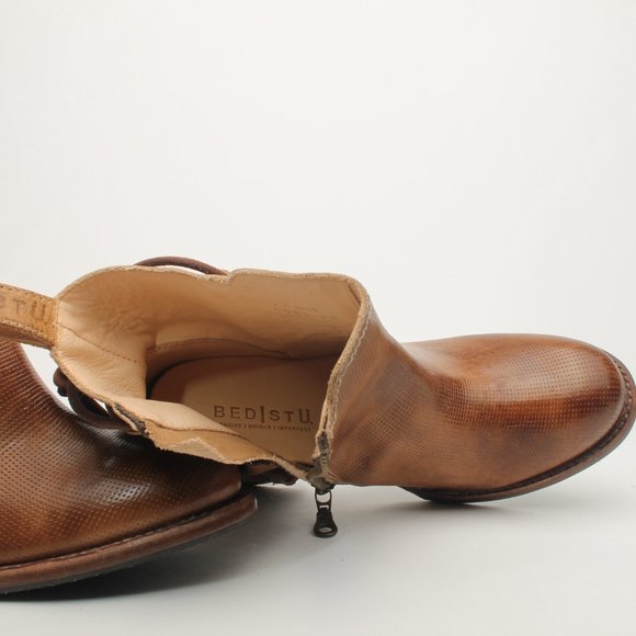 Bed Stu Cobbler Series Brown Leather boot back lace side Zipper Size US 7.5 NEW - Picture 15 of 16